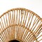 Decorative Woven Paper Rope Round Shape Bamboo Wood Modern Hanging Wall Mirror